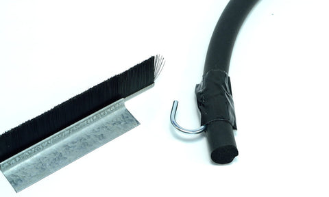 NV WGVB04S7.1 Weatherguard::Weatherguard Kits::"VERSA-BRUSH" WELD OR DRILL ON WEATHERGUARD KITS::SHORT BRISTLE KITS -uses 1" Brush Side Seals